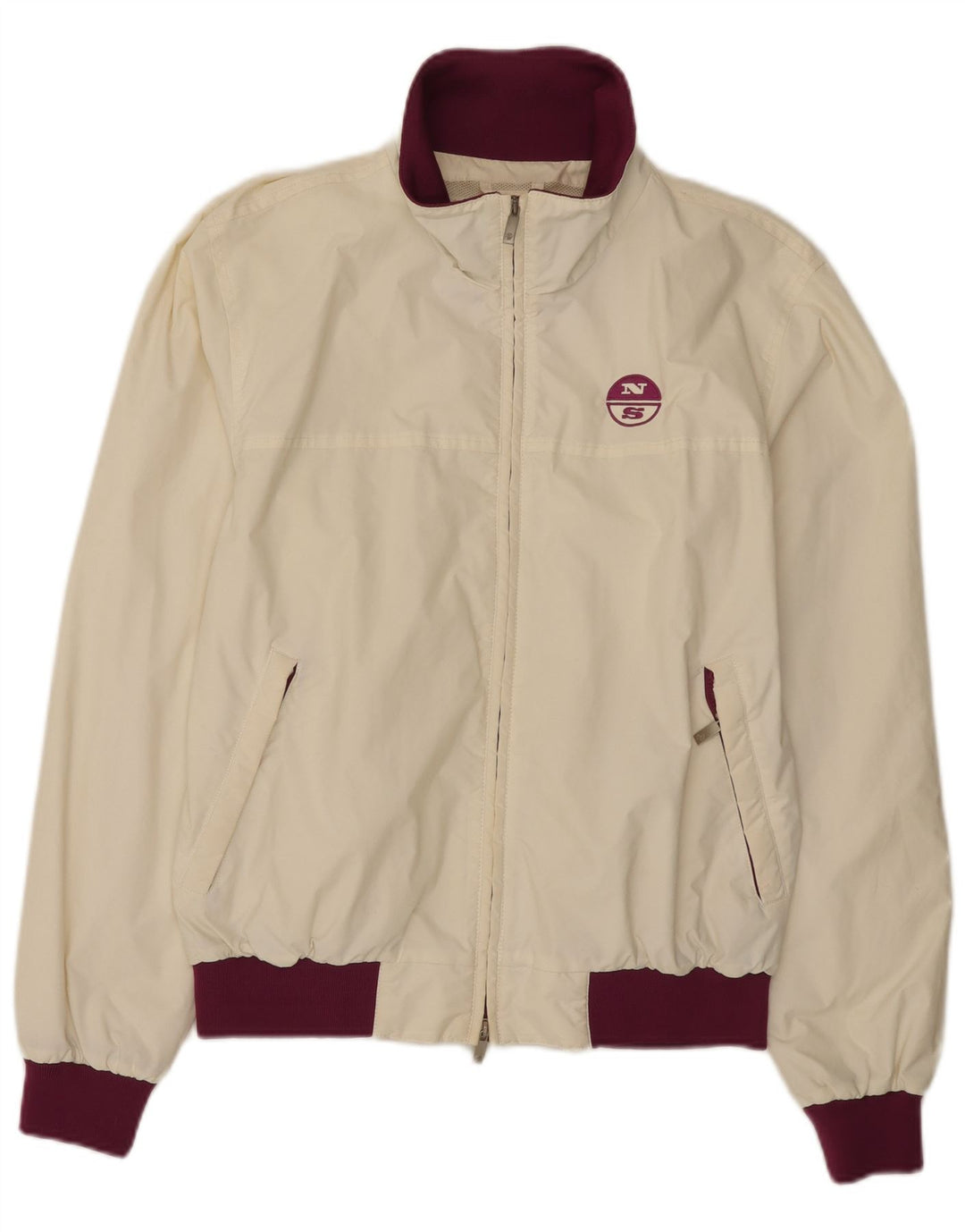 Jaqueta bomber masculina North Sails grande poliamida colorblock branca