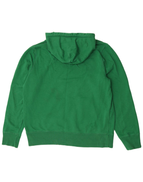Nike Mens Hoodie Jumper Grande Algodão Verde