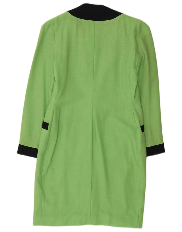 Gai Mattiolo Jaqueta feminina Longline Blazer IT 42 Colorblock verde médio