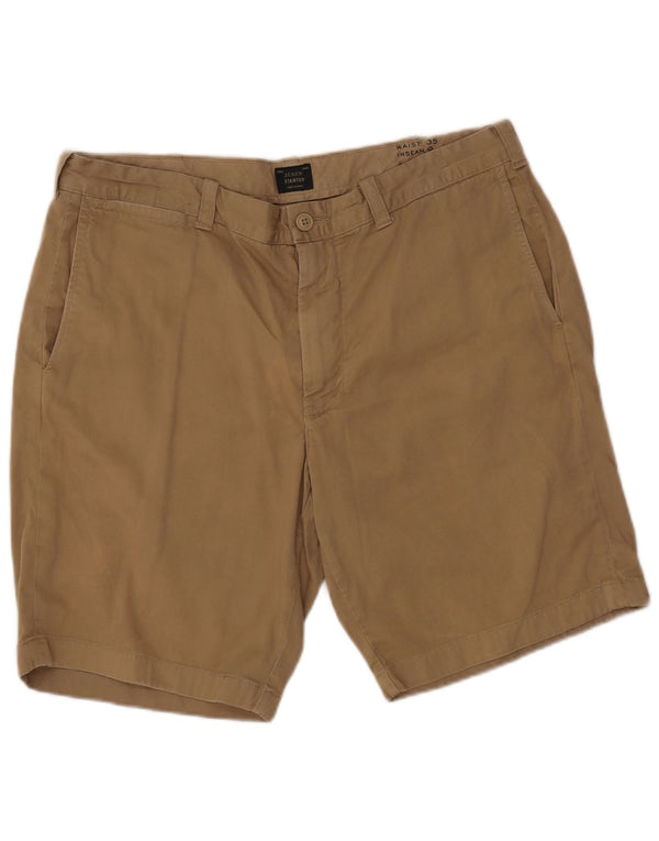 J. Crew Mens Stanton Chino Shorts W35 Grande Algodão Bege
