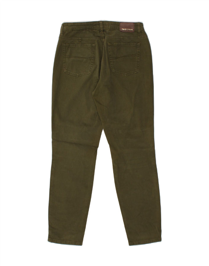 HENRY COTTONS Womens Slim Casual Trousers W29 L27 Green Vintage Henry Cottons and Second-Hand Henry Cottons from Messina Hembry 