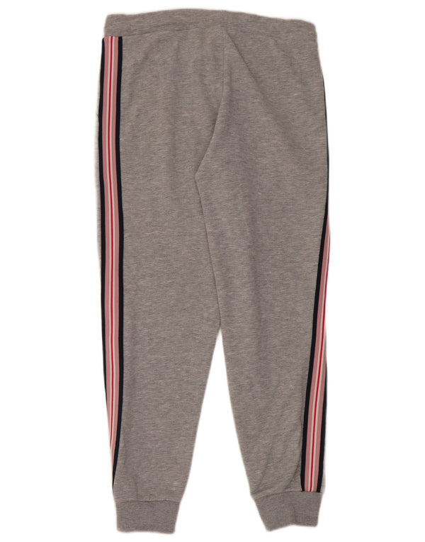 Crew Clothing Calças de treino femininas Joggers UK 14 listrado cinza médio