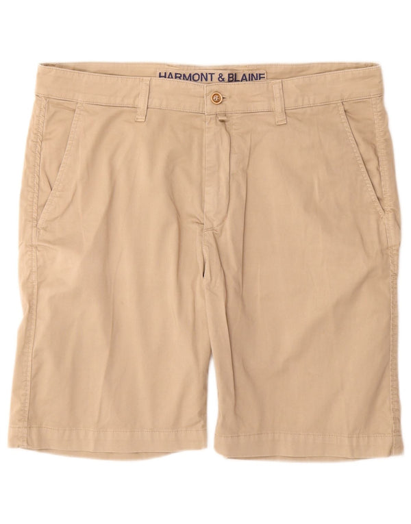 Shorts Chino Masculino HARMONT & BLAINE IT 52 XL W34 Algodão Bege