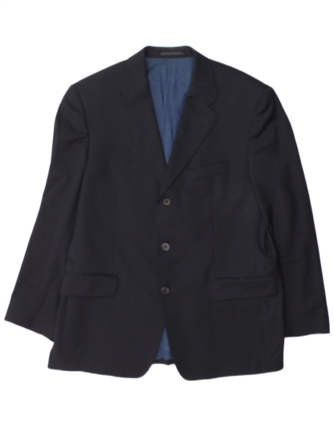 Jaqueta Blazer Masculina Hugo Boss com 3 Botões Reino Unido 38 Azul Marinho Médio