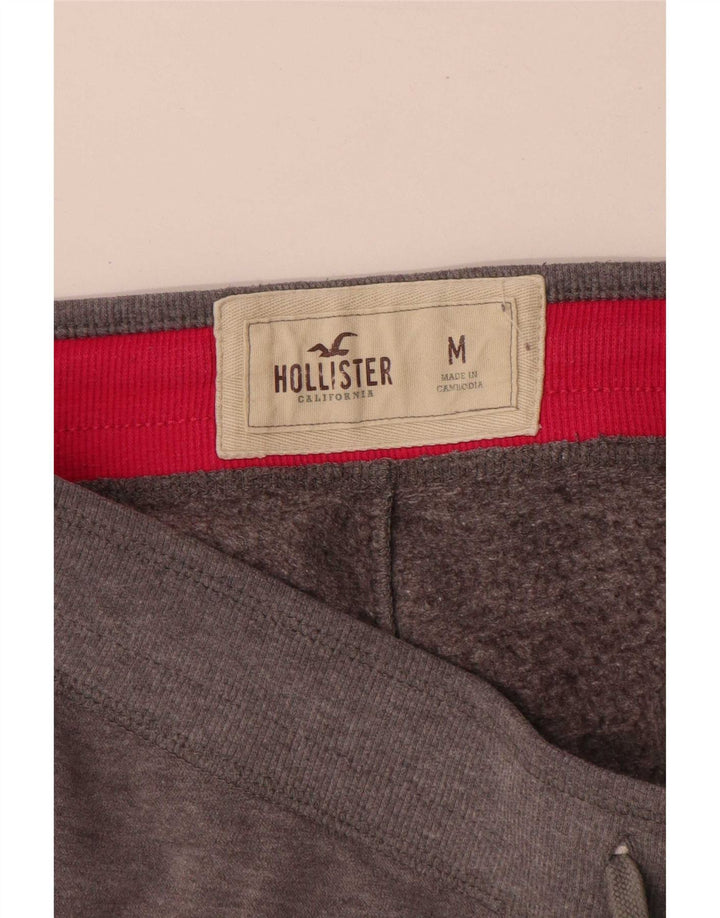Calça feminina Hollister com estampa gráfica UK 14 cinza médio