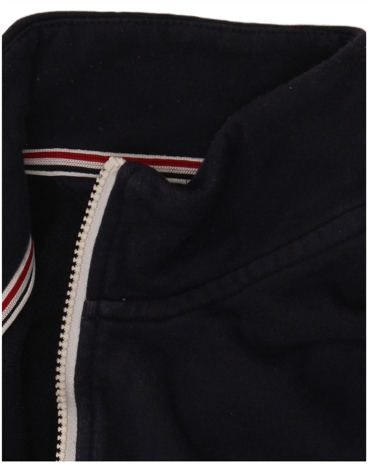 Tommy Hilfiger Jaqueta masculina de agasalho médio azul marinho bloco colorido