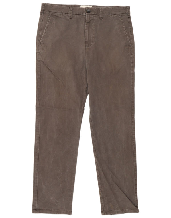 Calça Chino Masculina Marks & Spencer Regular Fit W34 L31 Algodão Cinza