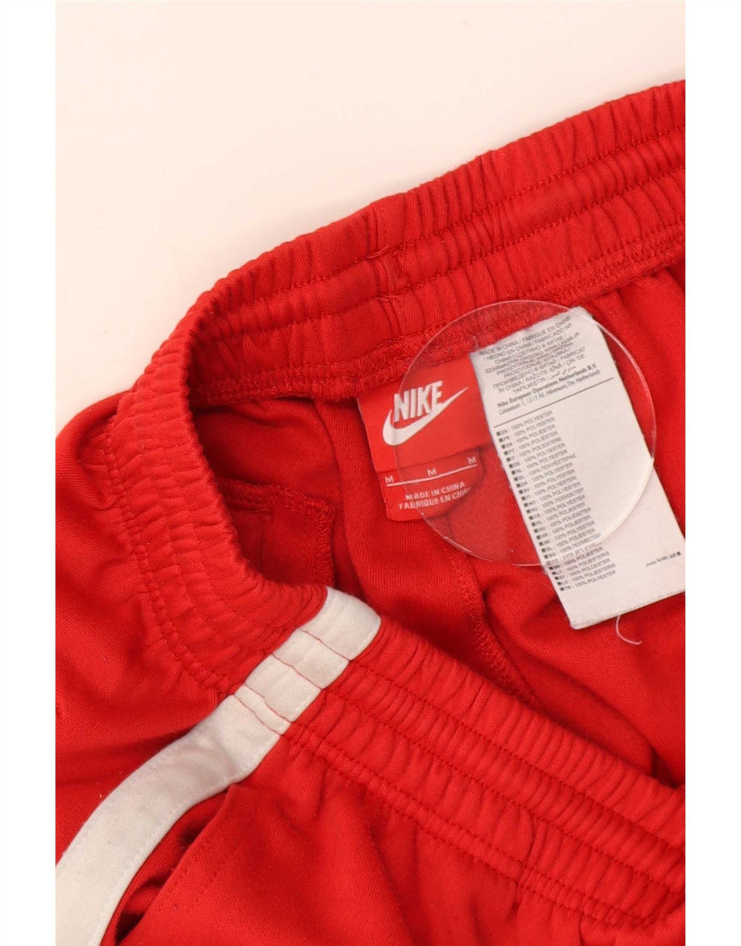 Shorts esportivos masculinos Nike médio vermelho colorblock poliéster