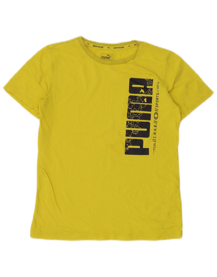 Camiseta PUMA Meninos Graphic 13-14 Anos Amarelo
