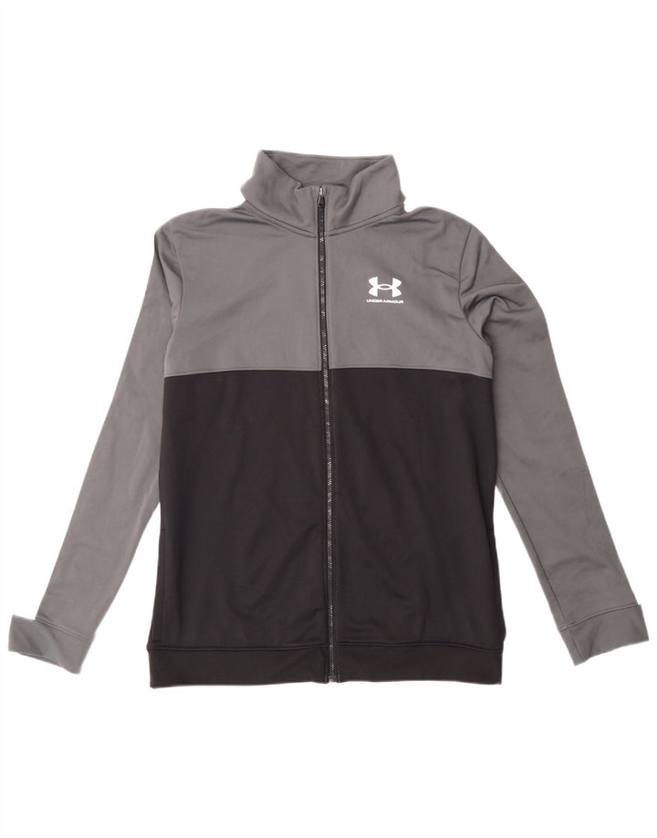 Jaqueta Under Armour Boys Tracksuit Top 13-14 Anos XL Cinza Colorblock