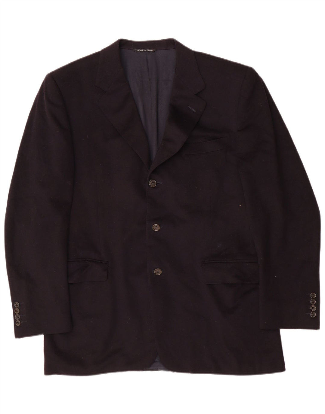 Jaqueta Blazer Masculina Canali com 3 Botões IT 52 XL Lã Azul Marinho