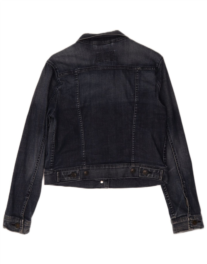 Jaqueta jeans feminina Levi's Crop UK 12 algodão azul marinho médio