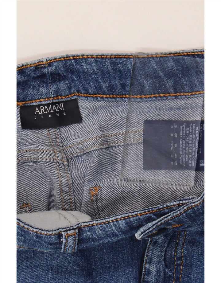 Calça jeans skinny feminina Armani W30 L33 azul algodão