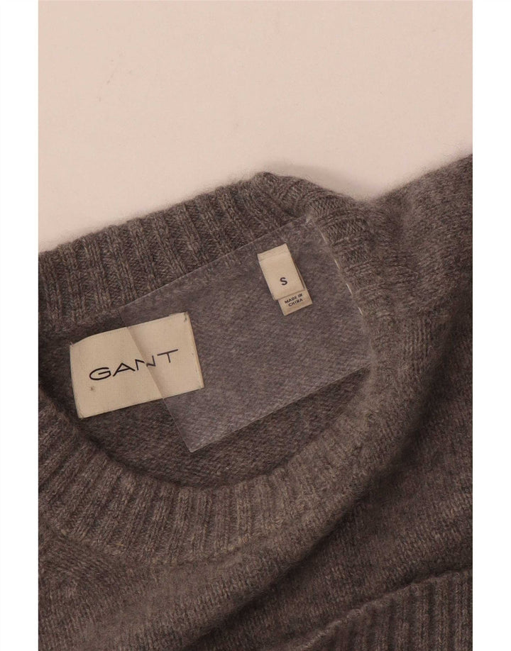 Gant Suéter masculino com gola redonda pequeno cinza