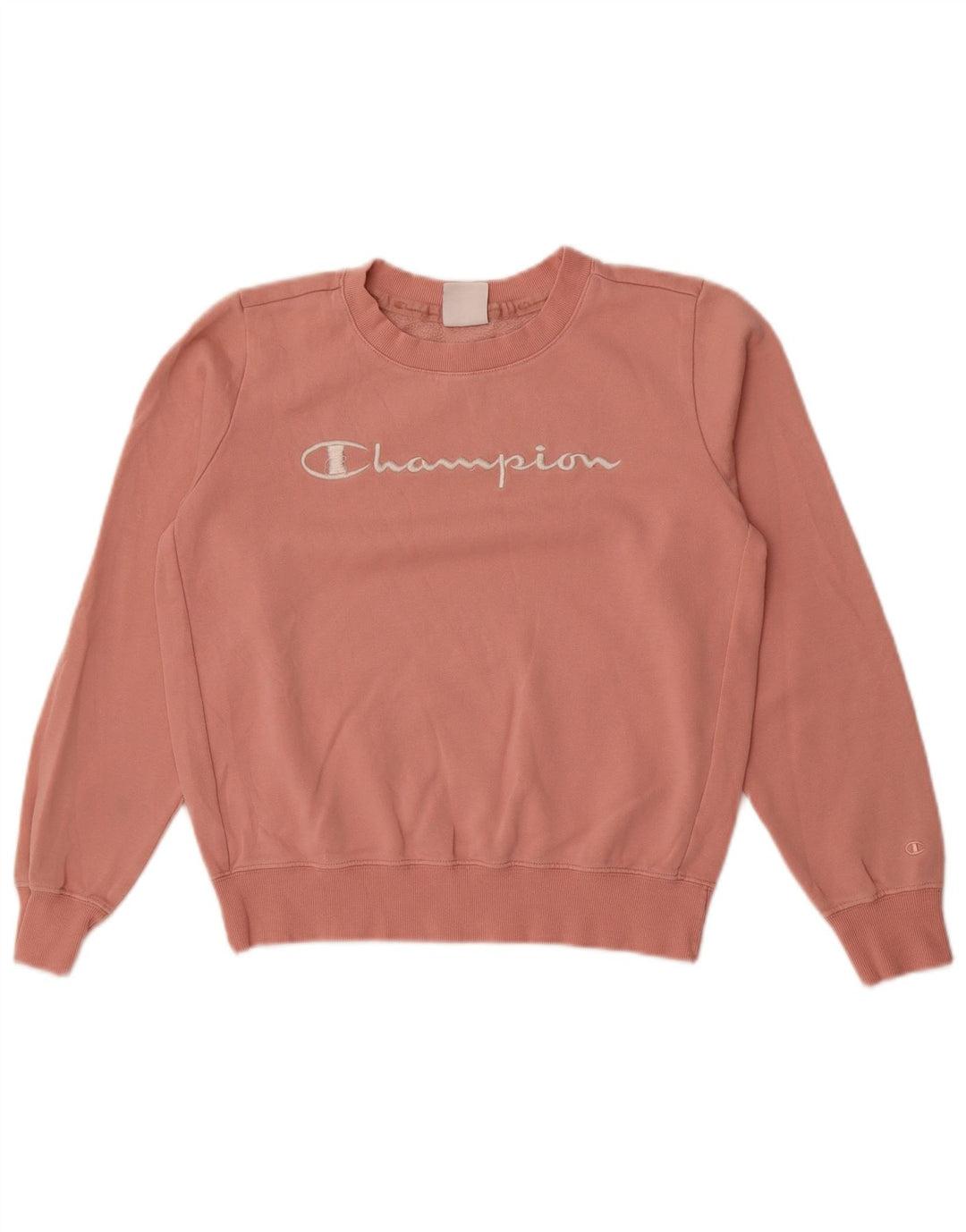 Champion moletom feminino cropped grande com estampa grande Reino Unido 10 pequeno rosa