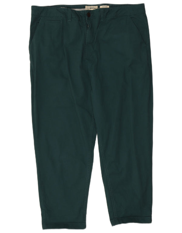 Calça Chino Feminina Fat Face UK 18 XL W40 L25 Algodão Verde