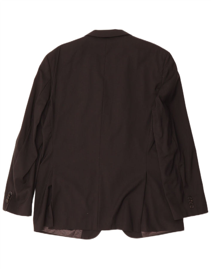 Jaqueta blazer masculina de 2 botões HUGO BOSS EU 52 XL preta viscose