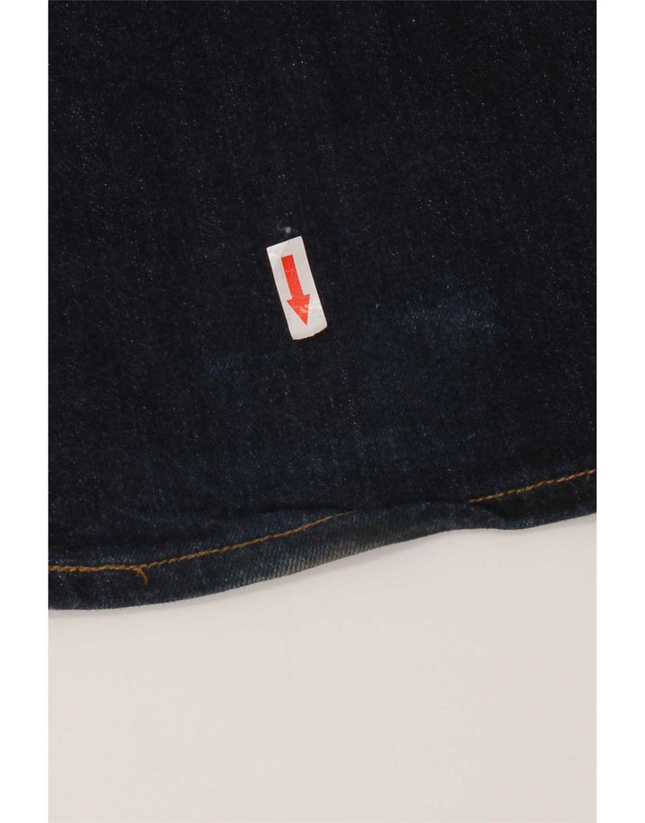 Levi's Masculino 506 Straight Jeans W38 L32 Azul Marinho Algodão