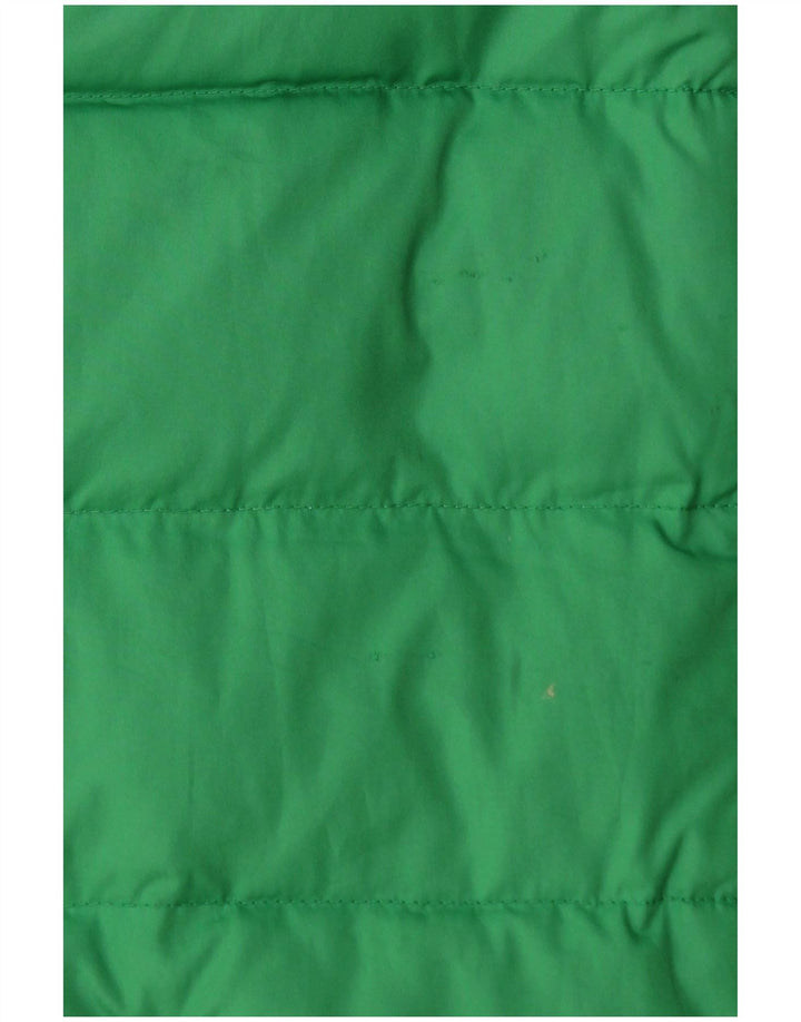 Gilet acolchoado feminino American Eagle Outfitters UK 10 poliéster verde pequeno