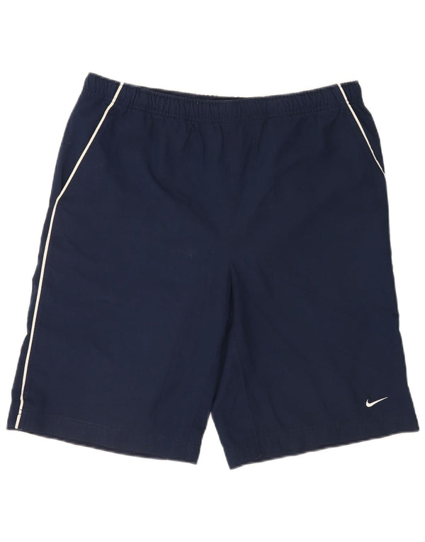 Shorts esportivos Nike masculinos Graphic Regular médio azul marinho poliéster esportivo