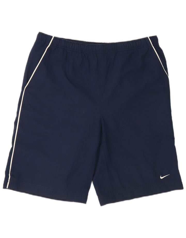 Shorts esportivos Nike masculinos Graphic Regular médio azul marinho poliéster esportivo