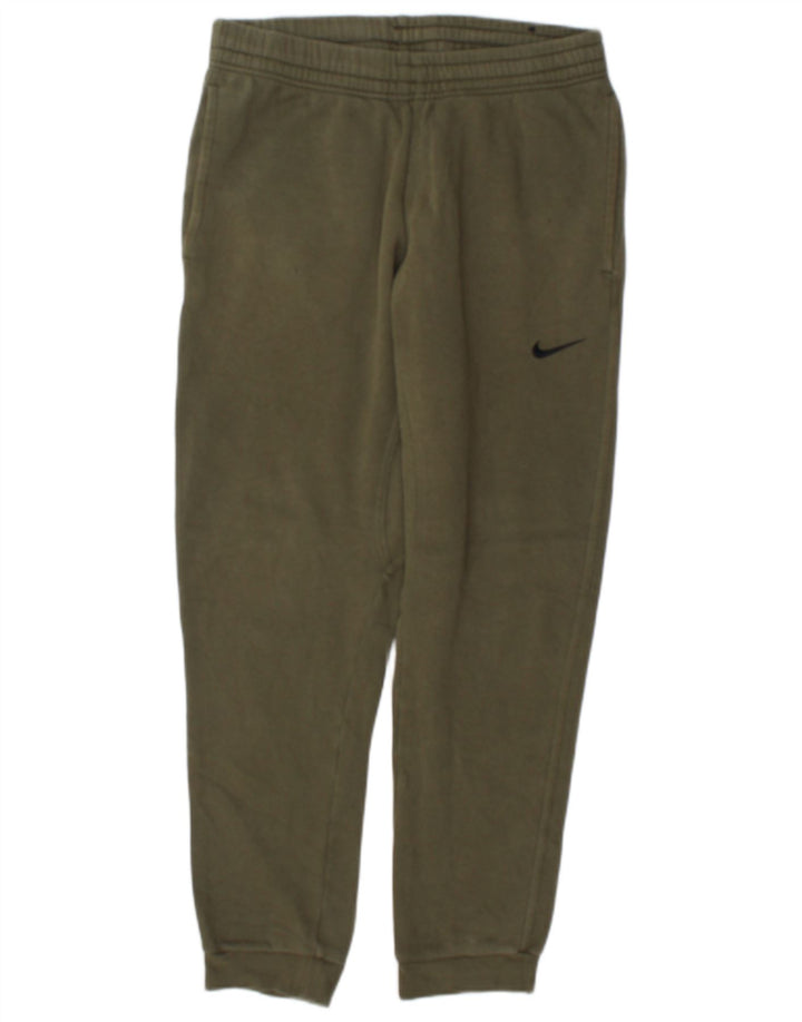 Calça de treino masculina Nike joggers algodão verde médio