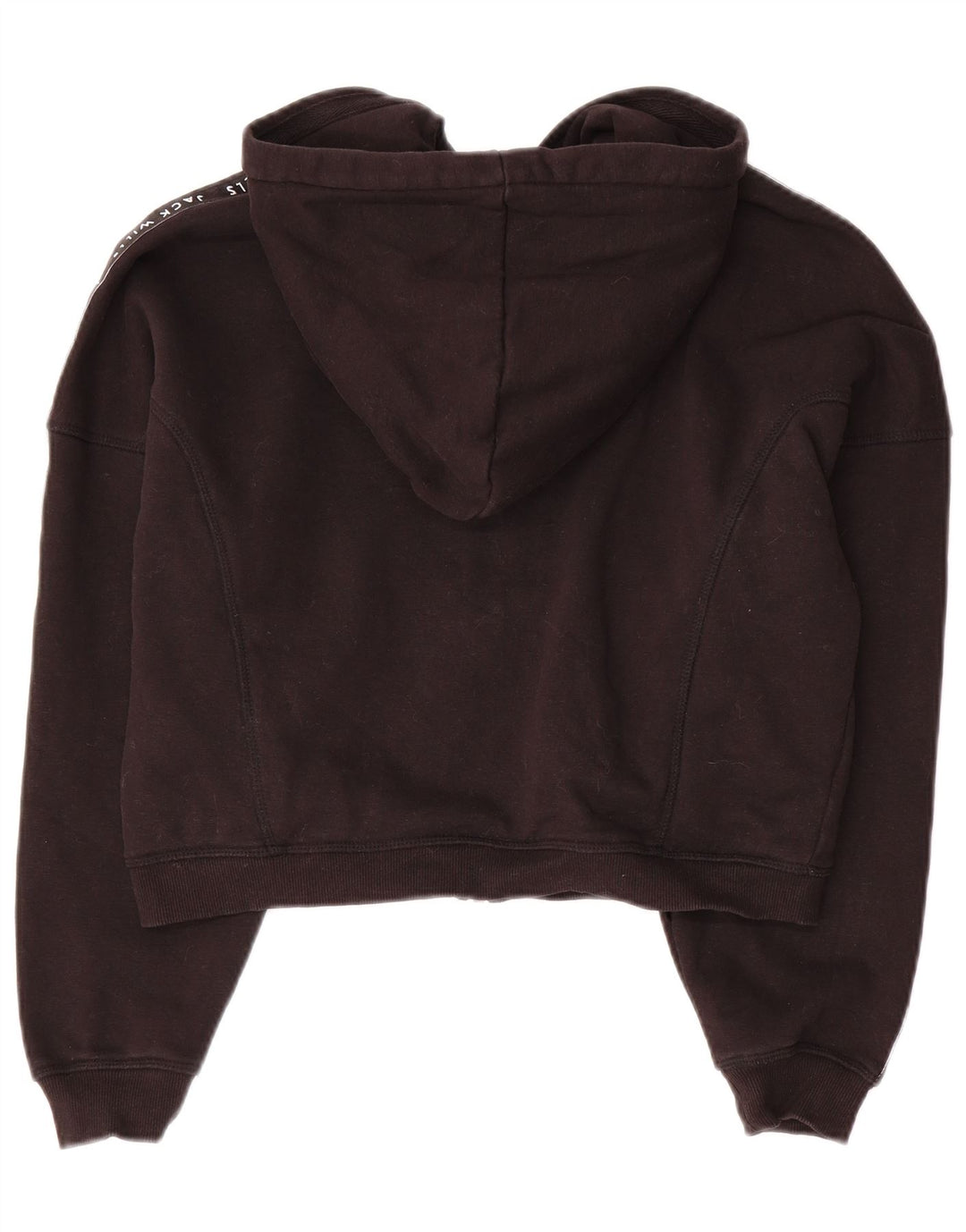 JACK WILLS Suéter feminino oversized com capuz e zíper Reino Unido 10 pequeno preto