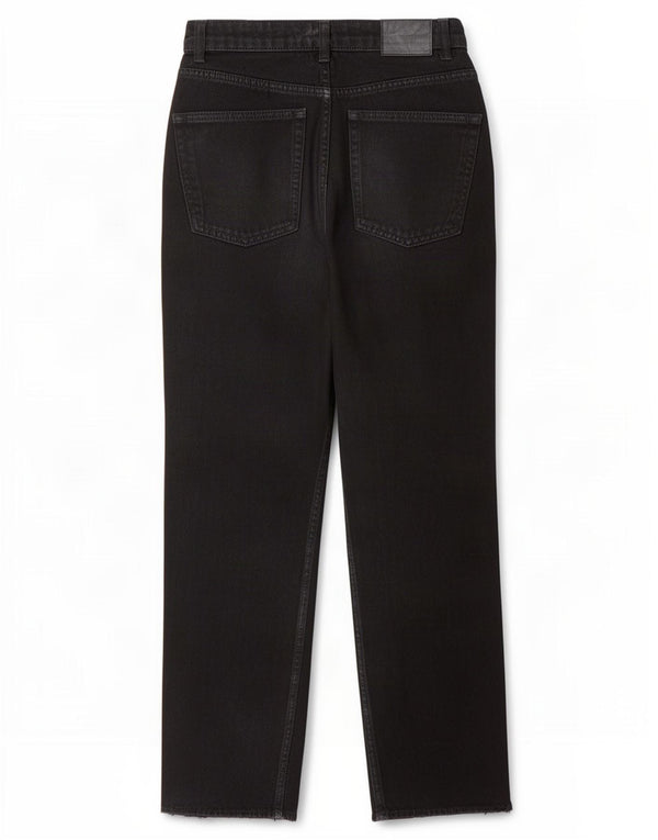 Calça jeans reta feminina Zara EU 38 pequena W28 L25 preta