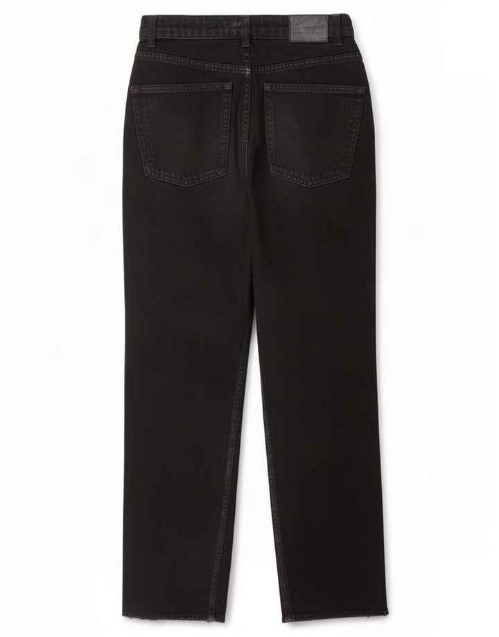 Calça jeans reta feminina Zara EU 38 pequena W28 L25 preta