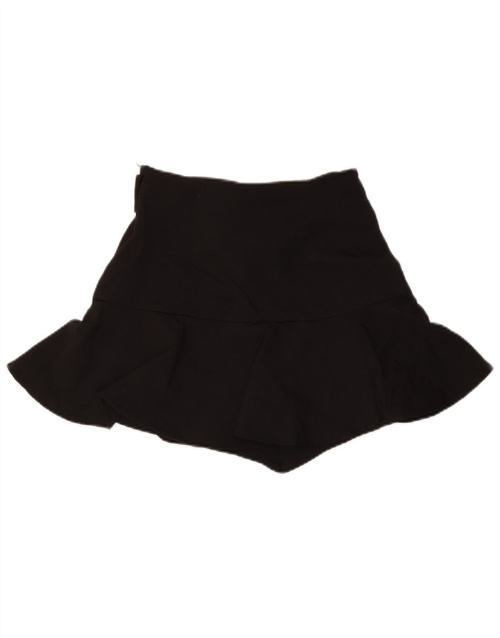 Minissaia feminina ZARA pequena W26 poliéster preto