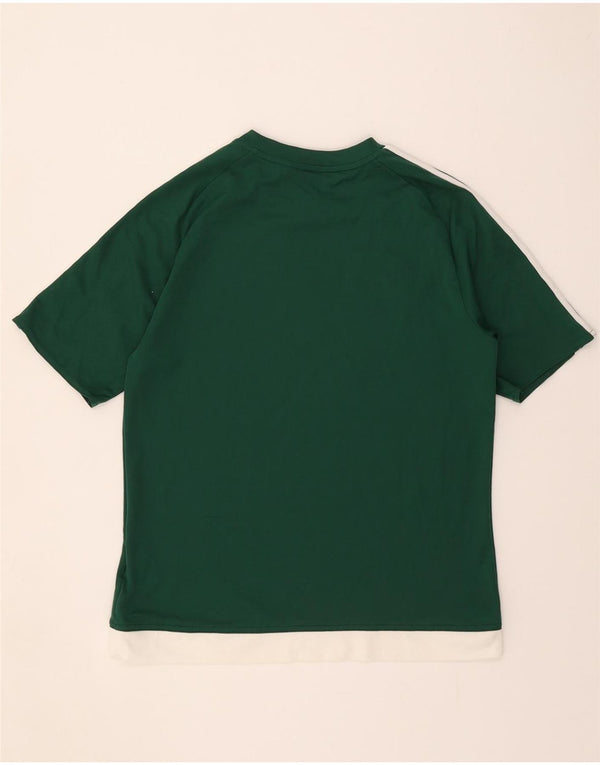 Camiseta Adidas Boys Climalite Top 13-14 anos Verde Colourblock Poliéster