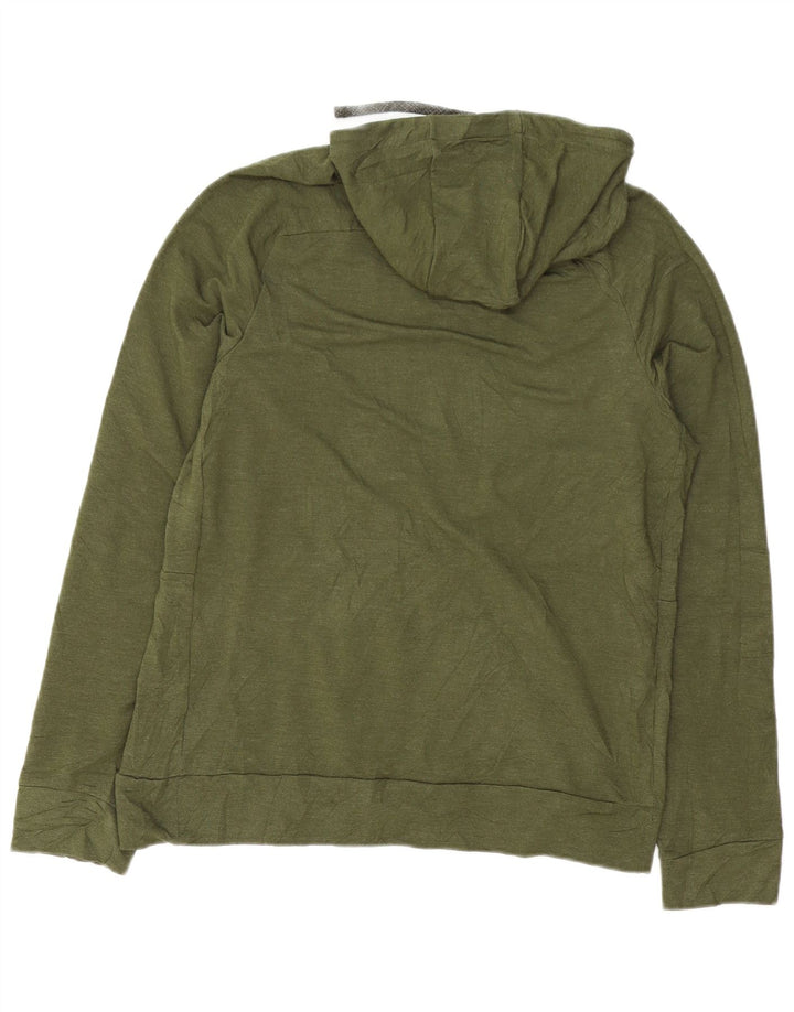 Nike Mens Dri Fit Hoodie Jumper Médio Khaki Rayon