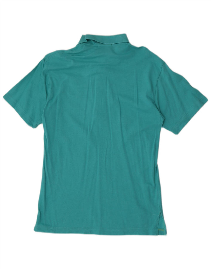 Camisa polo masculina Sergio Tacchini EU 38 algodão azul médio