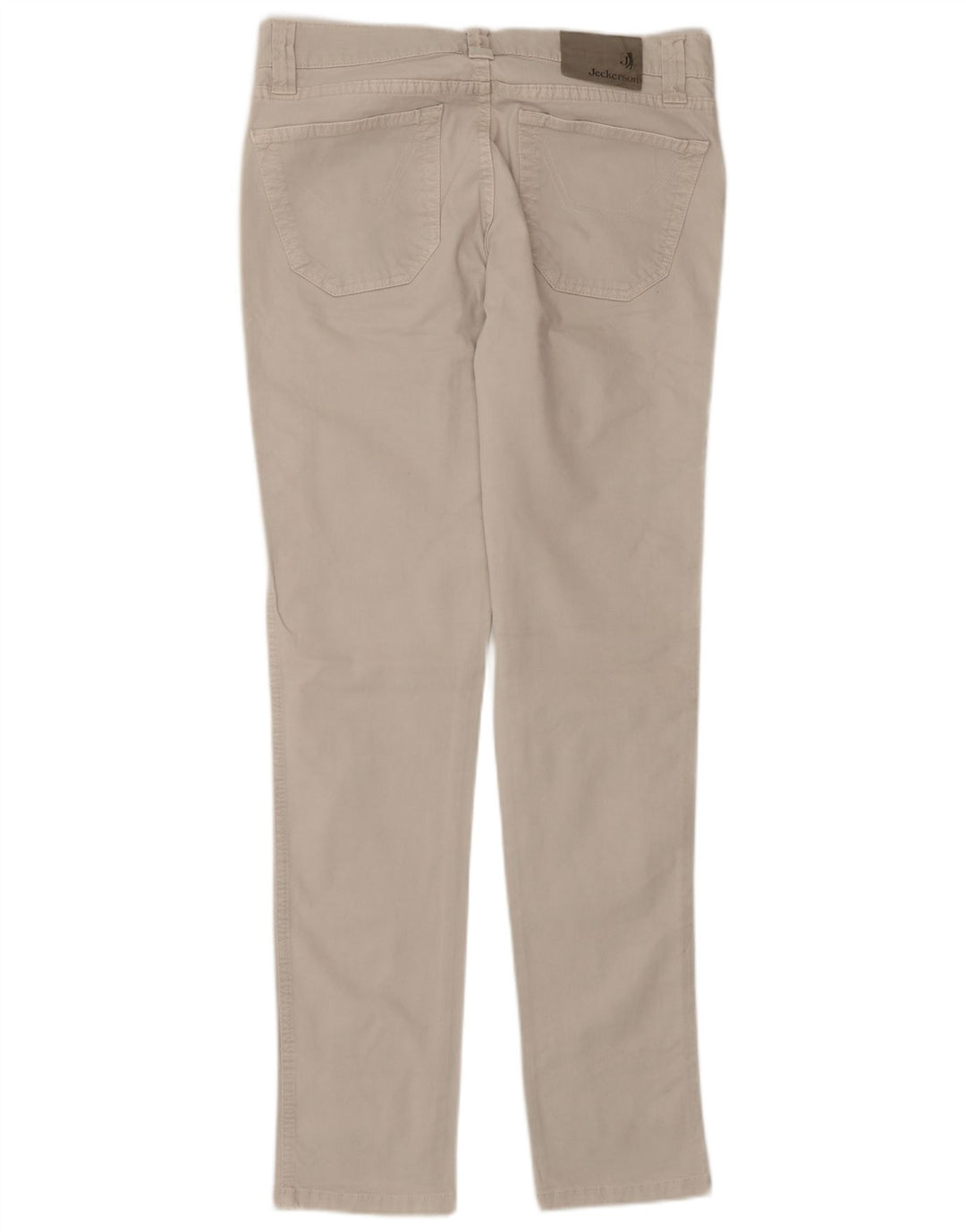 Jeans masculinos Jeckerson Slim W30 L30 algodão bege