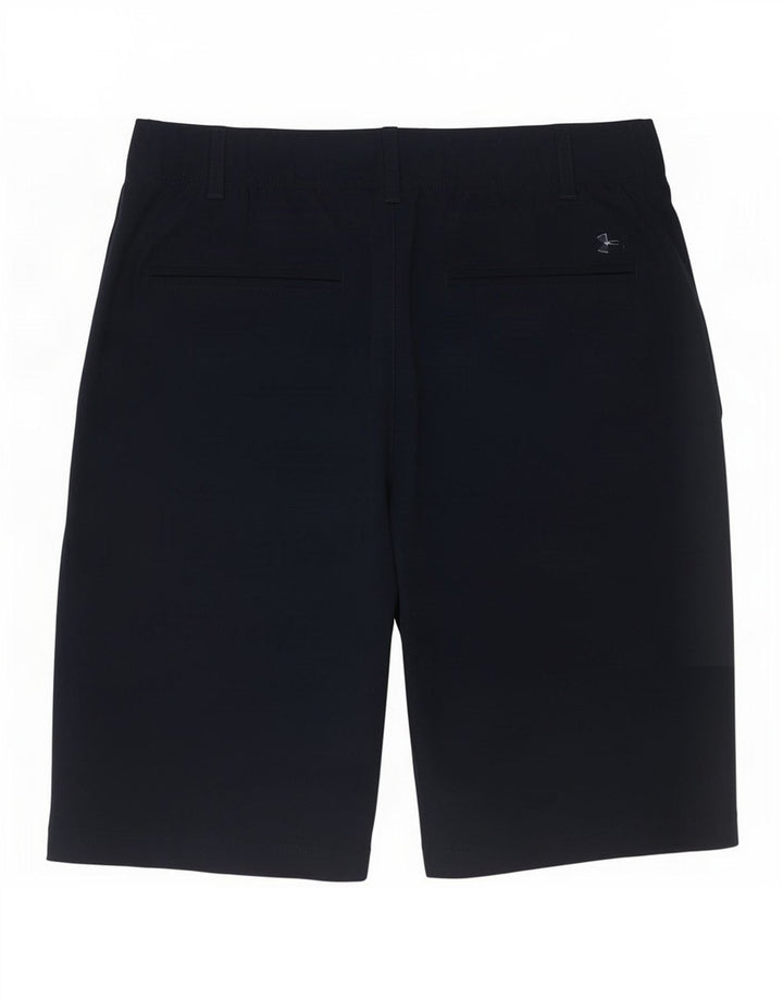 Under Armour Womens Chino Shorts US 8 Médio W28 Poliéster Azul Marinho