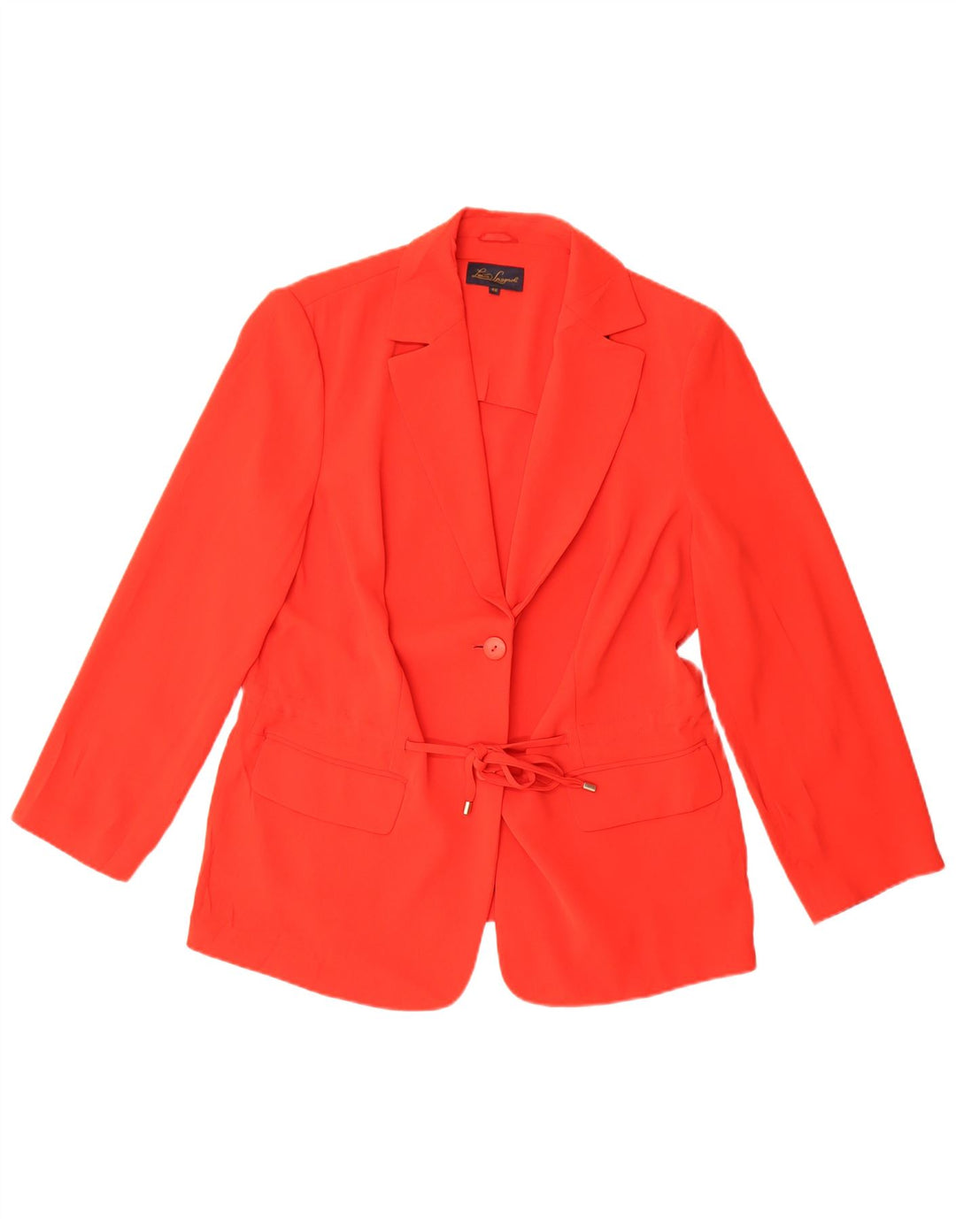 Jaqueta blazer feminina Luisa Spagnoli com 1 botão IT 48 XL poliéster vermelho