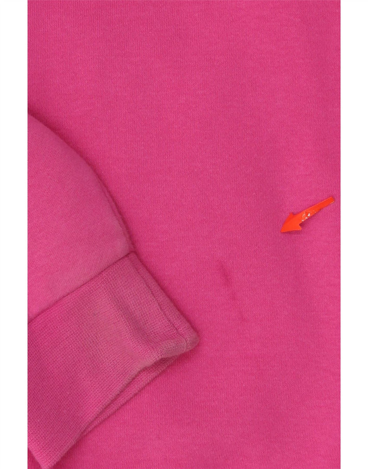 NIKE Girls Zip Hoodie Sweater 12-13 Years Large Pink Cotton Vintage Nike and Second-Hand Nike from Messina Hembry 