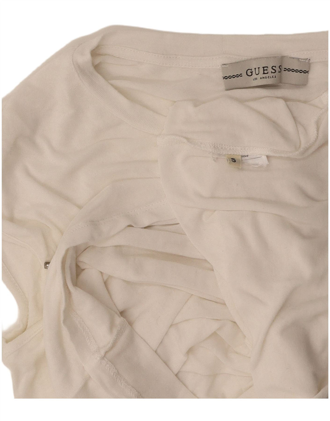 Camiseta feminina GUESS UK 10 pequena branca