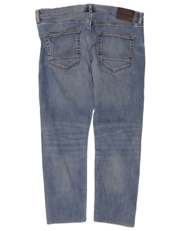 Marks & Spencer Mens Slim Jeans W36 L29 Azul Algodão