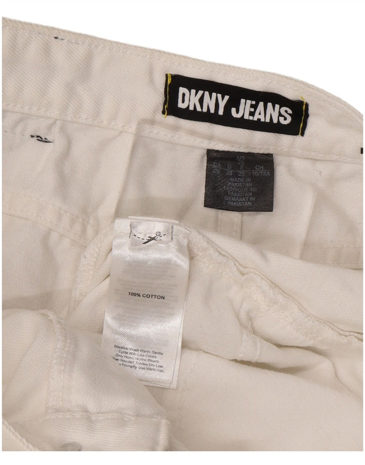 DKNY Masculino Kent Straight Jeans W29 L29 Algodão Branco