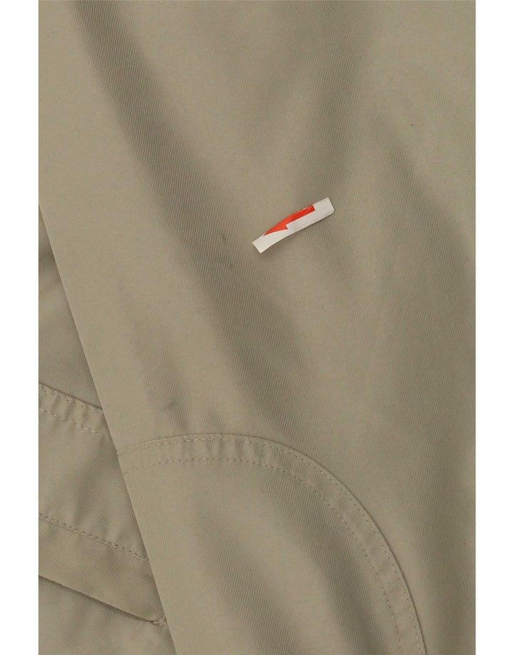 Jaqueta corta-vento masculina Adidas UK 38/40 poliéster cinza médio