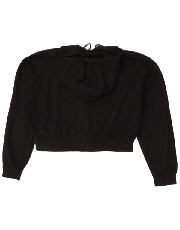 Suéter Nike Feminino Crop Oversized Zip Hoodie Reino Unido 10 Pequeno Bloco Colorido Preto