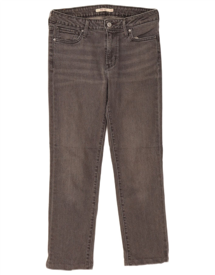 Jeans feminino Levi's 712 Slim W28 L26 cinza