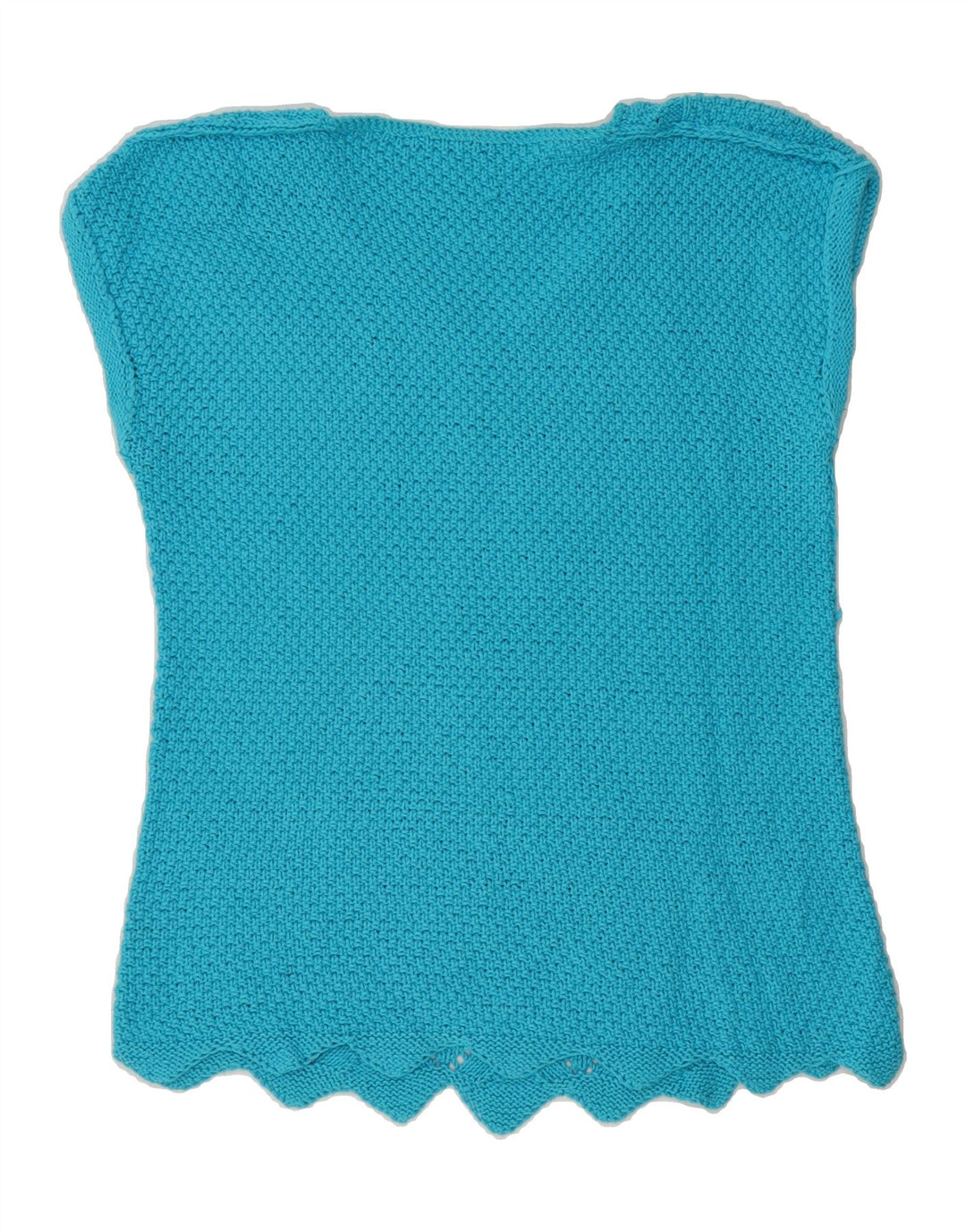 VINTAGE Womens Vest Tank Top UK 14 Medium Blue Vintage Vintage and Second-Hand Vintage from Messina Hembry 
