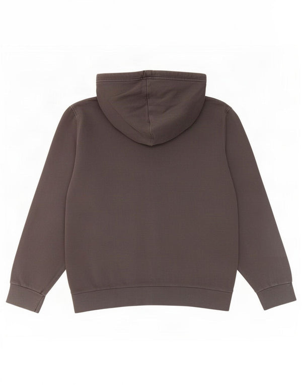Ellesse moletom com capuz feminino UK 14 algodão cinza médio