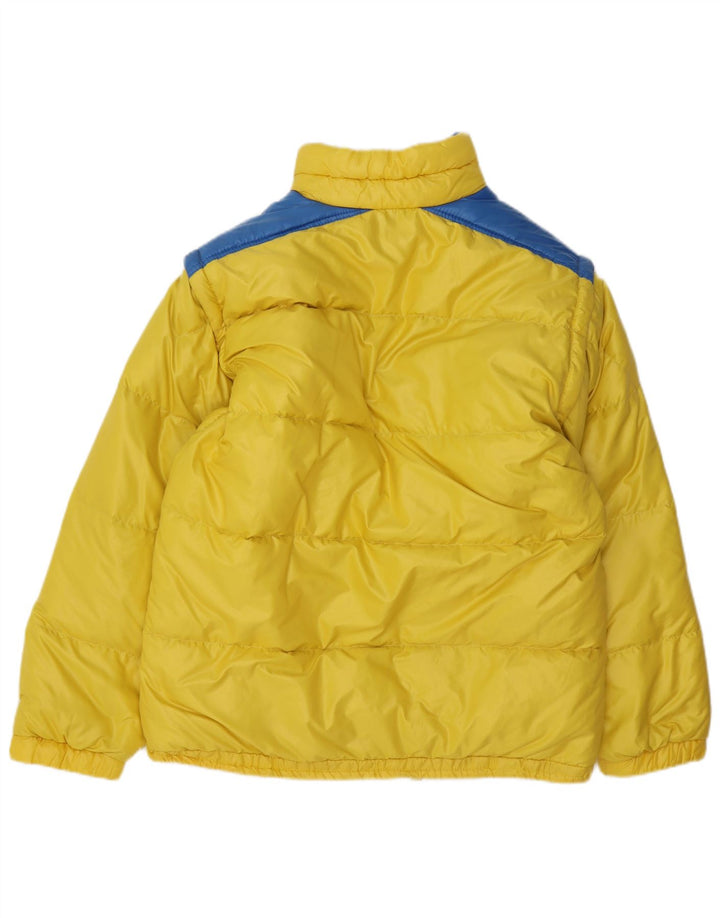 Jaqueta acolchoada masculina Trissi IT 50 grande colorblock amarelo nylon