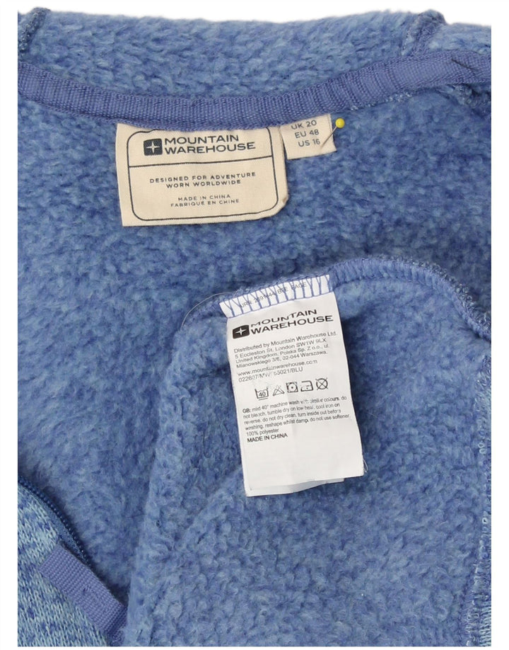 Jaqueta feminina de treino Mountain Warehouse UK 20 2XL azul manchada