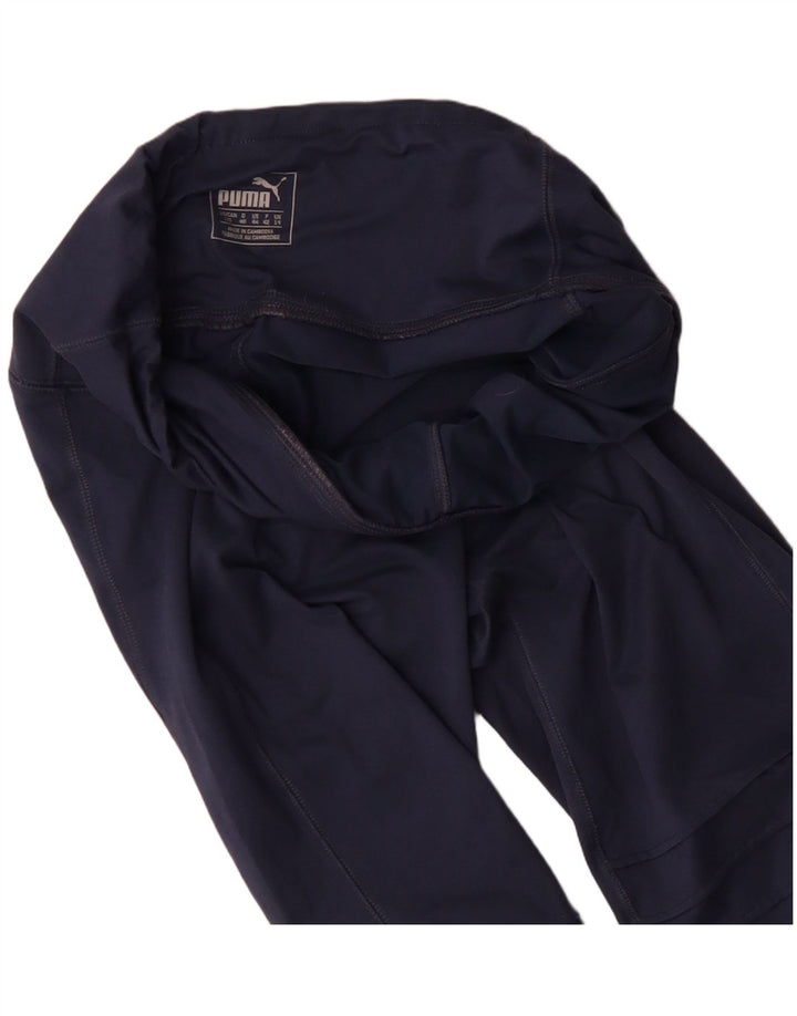 Leggings PUMA Mulher UK 14 Grande Azul Marinho