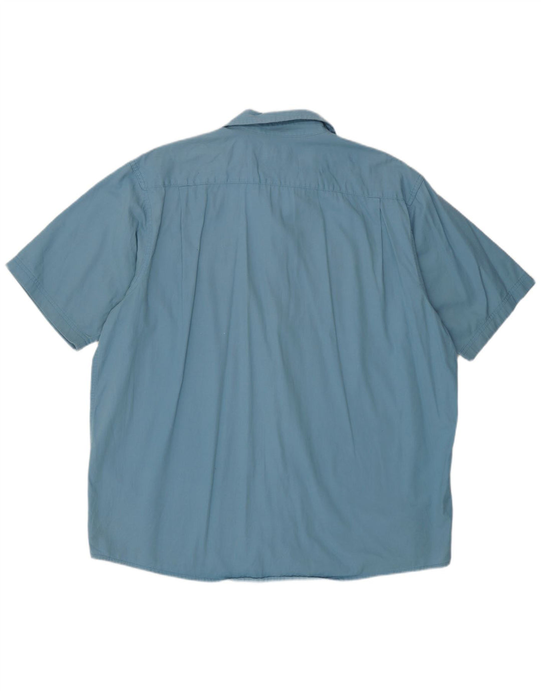 Camisa Wrangler masculina de manga curta XL azul algodão