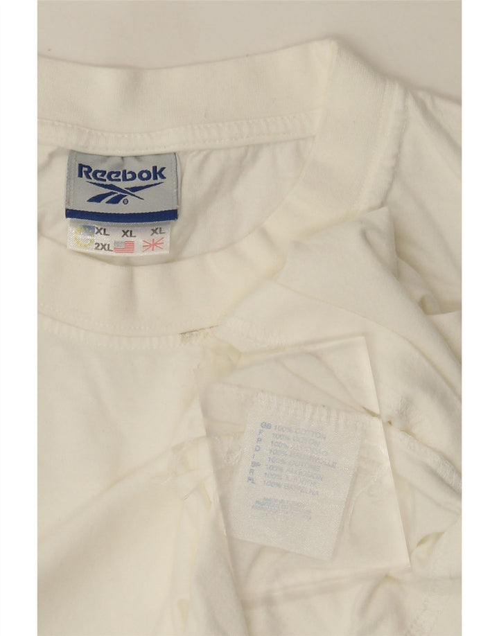 Camiseta masculina Reebok Top XL algodão branco